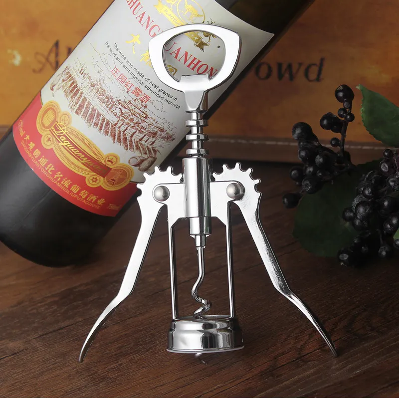 2 In 1 Apri Bottiglia Vino Birra Stile Francese Cavatappi Salva Lavoro  Accessori Utensili Da Cucina Ristoranti E Bar Da 0,89 €