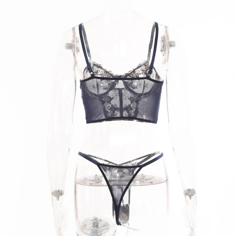 Floral Embroidered Lace Lace Bra Panty Set And Panti Set Sexy