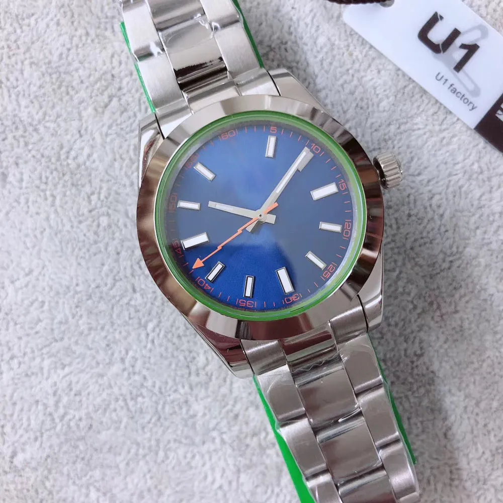 ST9 Classic Watch Automatic 2813 Movement 39mm Sapphire Glass Z Blue Dial Men Watch 스테인리스 스틸 팔찌 네이비 다이얼 남성 WRIS212U