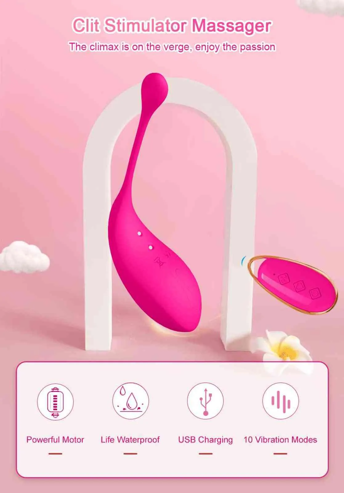 NXY Eggs Vibratore senza fili Telecomando G Spot Simulator l palla Vibrante Love Egg Masturbatore femminile_voghion.com