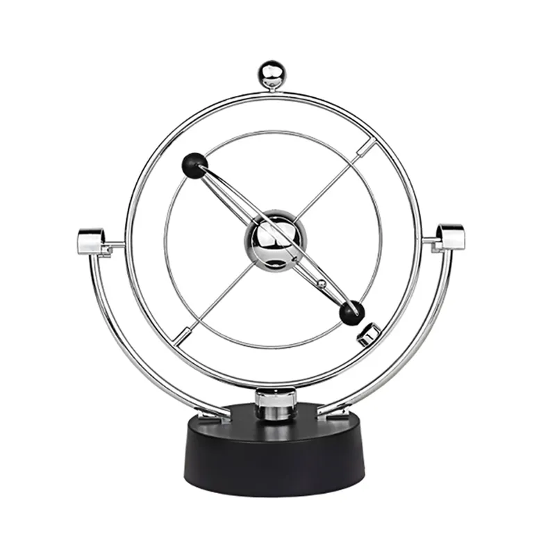 Rotation Perpetual Motion ton Pendulum Balance Ball Pendulum Ball Physics Tumbler Craft Home Table Decorations Desk Toy Gift 210727