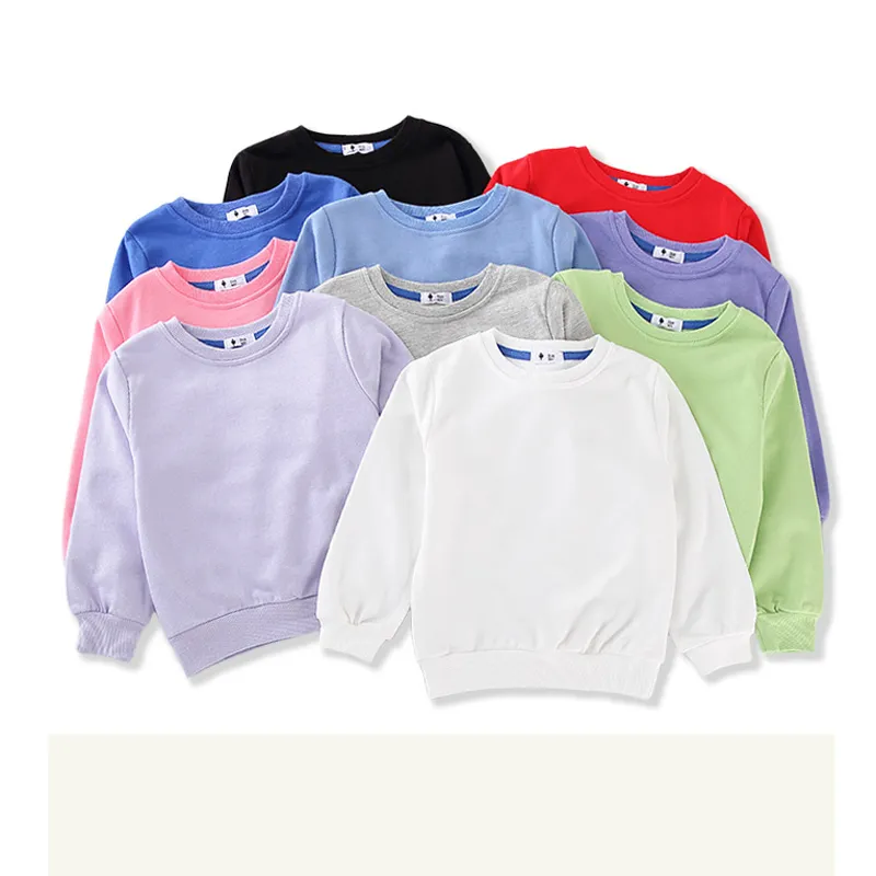 Sudadera De Manga Larga Para Ni os De Oto o Color S lido De Manga