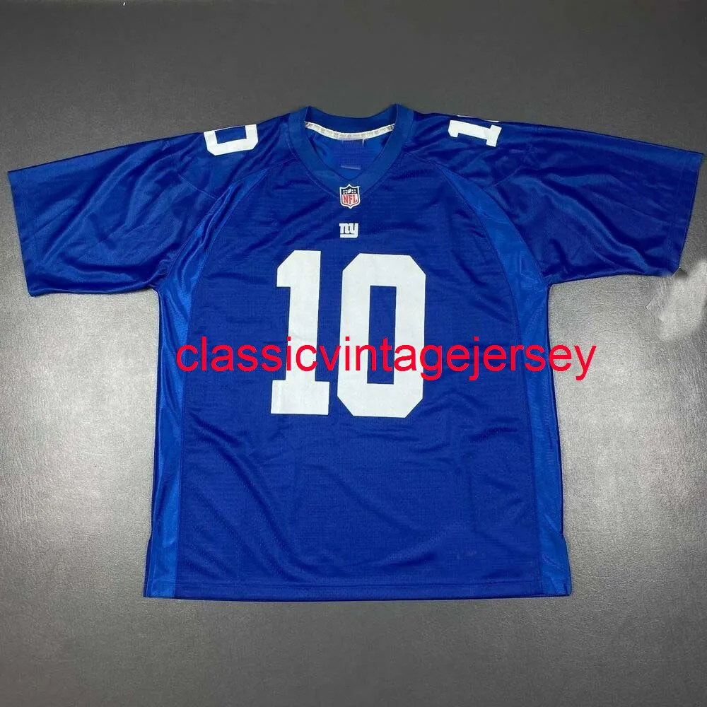 Stitched Men Women Youth Eli Manning Team Color Jersey Embroidery Custom XS-5XL 6XL