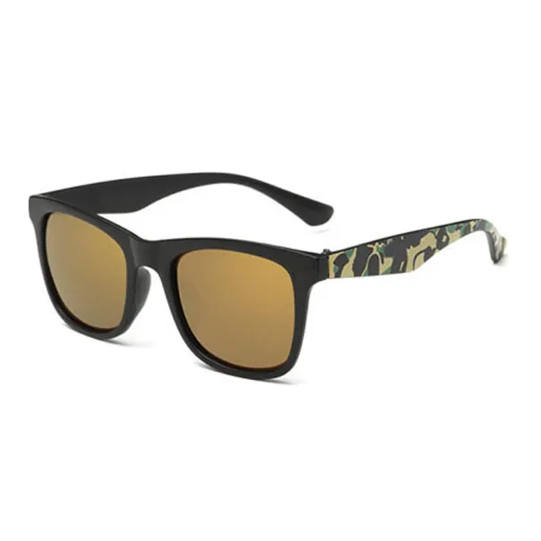 Moda feminina de óculos de sol Estilo Men Eyewear Designer de óculos de sol camuflando óculos de sol Ciclismo ao ar livre lentes UV400 pretas UV400