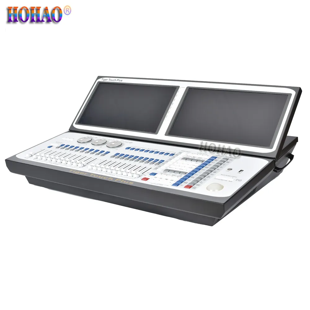 HOHAO Vendite Tiger Touch Plus Stage Dj Lighting Controller Nightculb Theater Disco Bar Luci Mostra prezzo all'ingrosso Qualità superiore