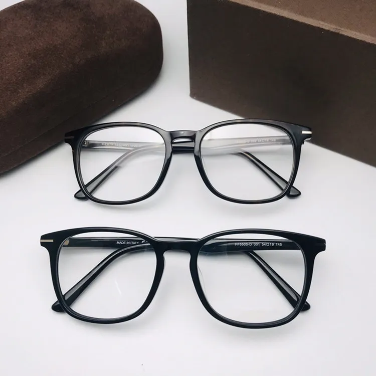 Premium Unisex Square Full Frame Cheap Glasses Frames 50 19 With Imported Pure Plank Plain Eyelasses For Myopia Prescription Includes Full Set Case 5505 From Tgy2017 33.32 DHgate.Com