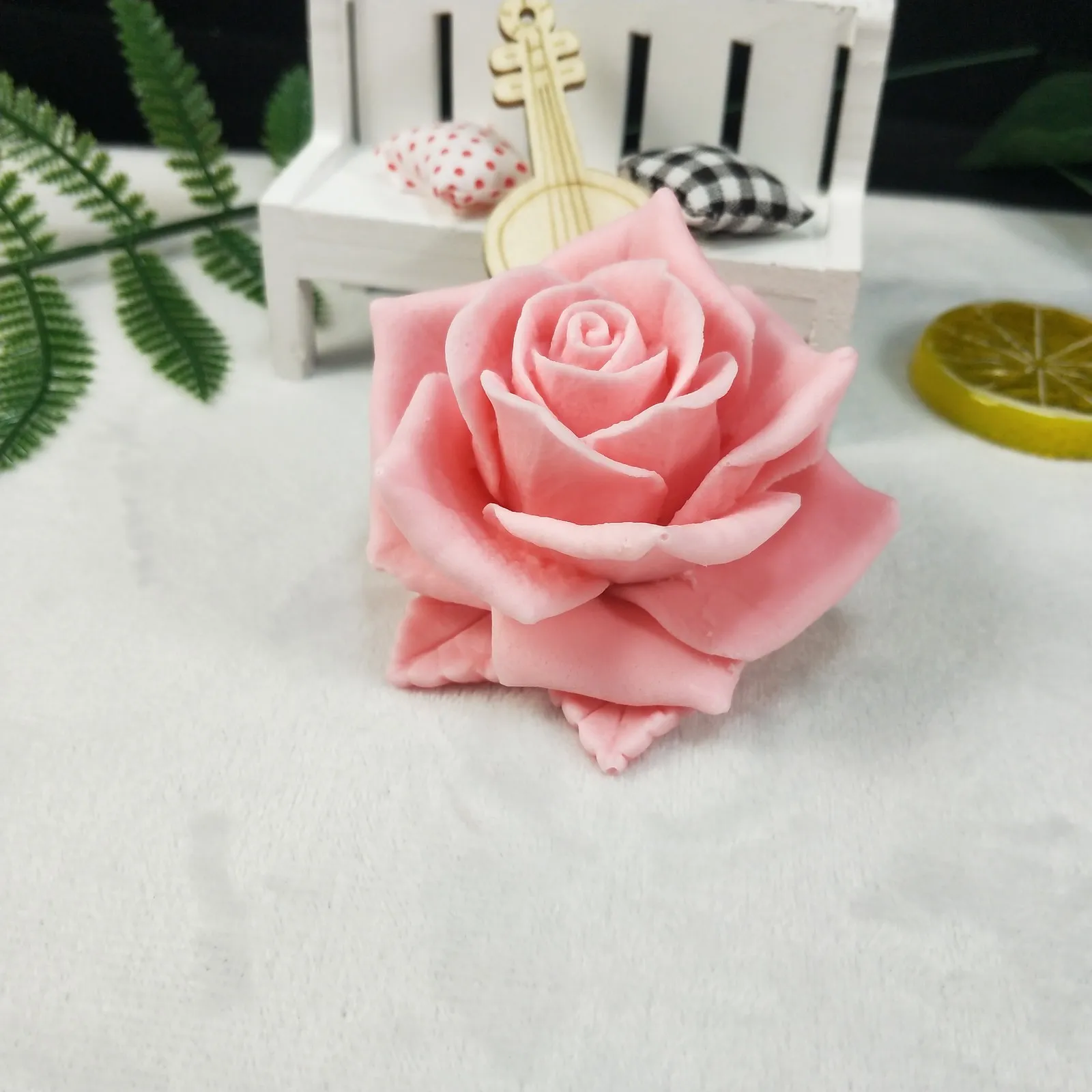 Rose Candle Mold, Flower Silicone Mold, Rose Mold for Chocolate