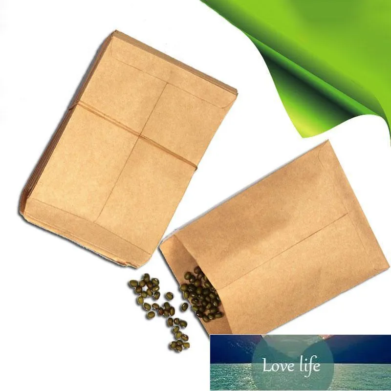 100PCS 6x10cm Kraft Paper Seed Bag Soaking Seed Bag Paper Använd Kraft Hybrid B1J8