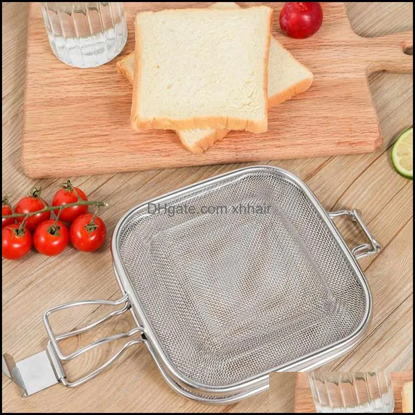 Ustensiles de cuisson Cuisine, Bar à manger Maison Gardensandwich Grill Net Artefact Four Spécial Pain Petit Déjeuner Outils De Cuisson Cuisson Bbq Cam Mods Drop De