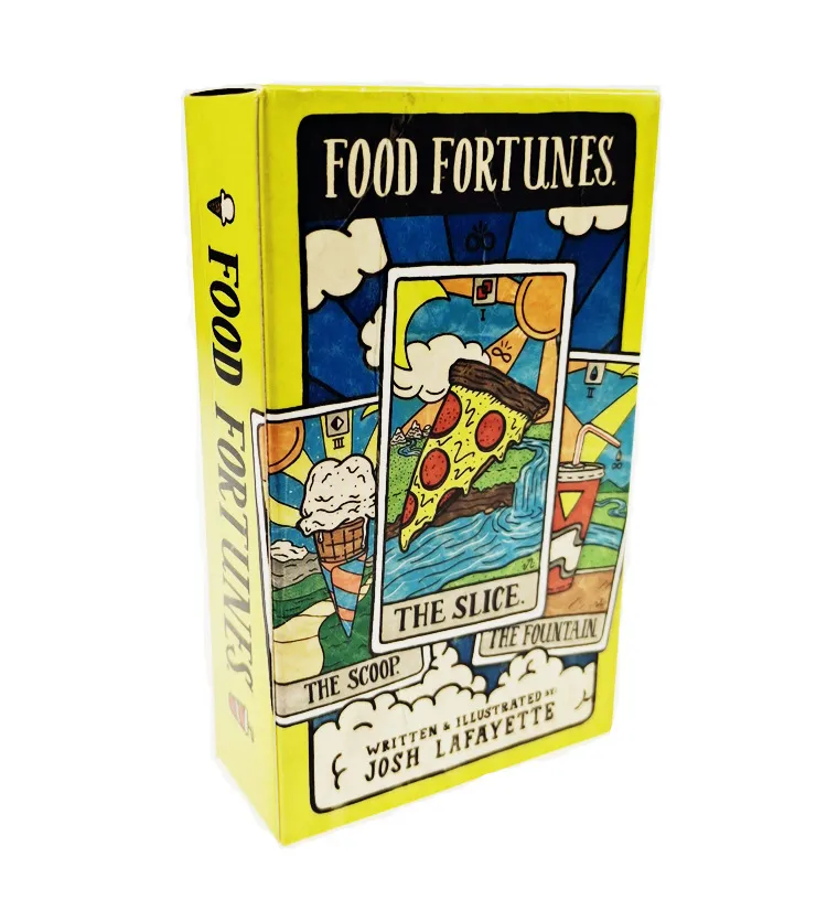 New Food Fortunes Tarot-Deck, Kartenbrettspiele, Palying für Partyspiel, 78 Stück Tarotkarten