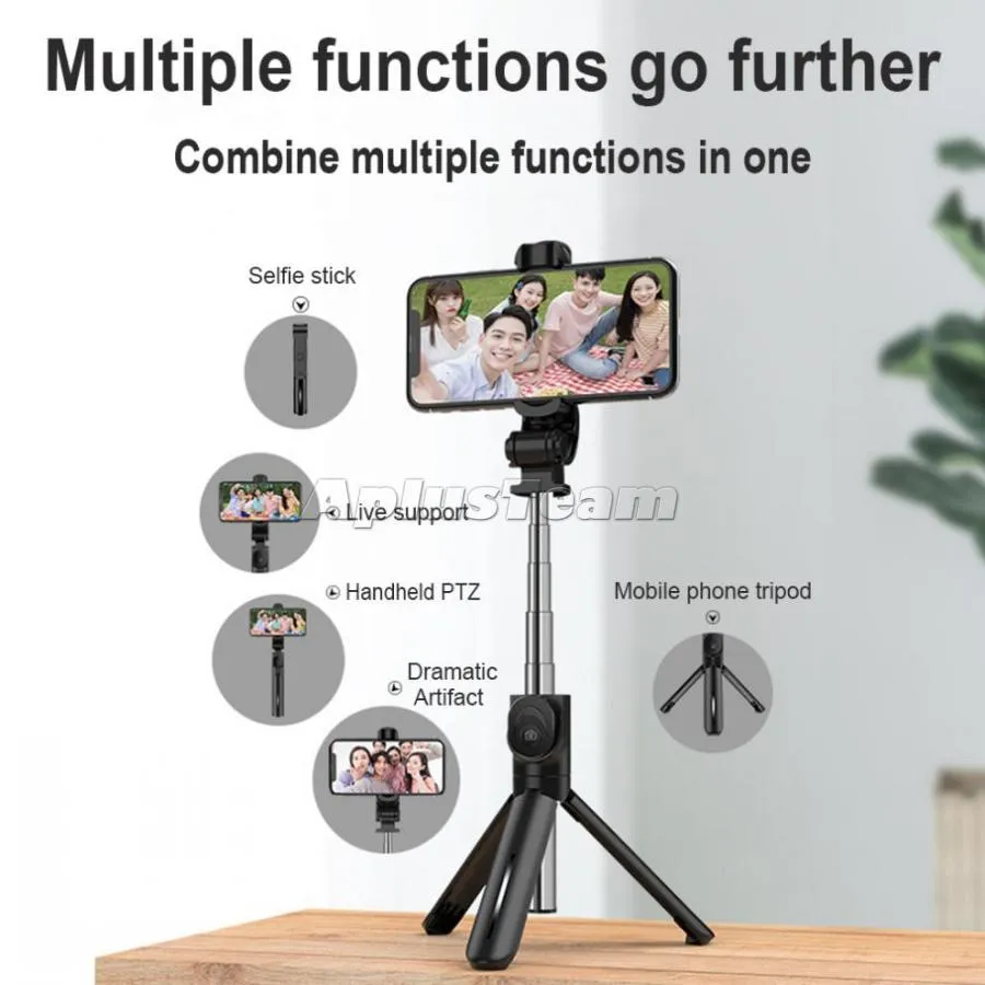 XT15 Selfie 스틱 원격 제어 라이브 삼각대 접이식 셀프 스틱 유니버셜 스마트 폰 라이브 / 비디오 / 사진
