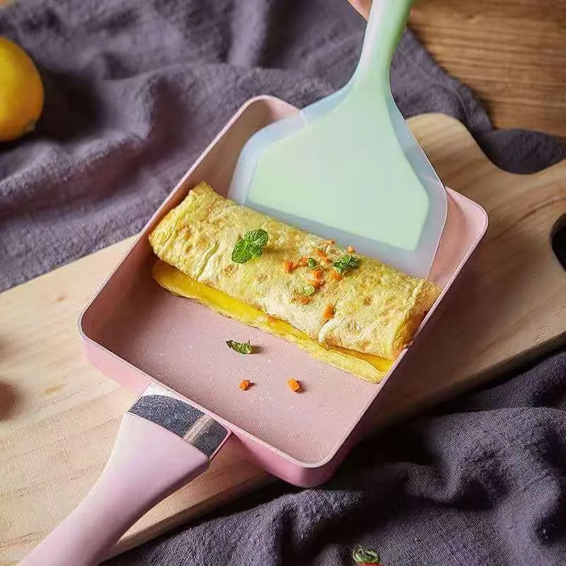 Pans Egg Omelette Pan Rectangle Tamagoyaki Japanese Non Stick Aluminum