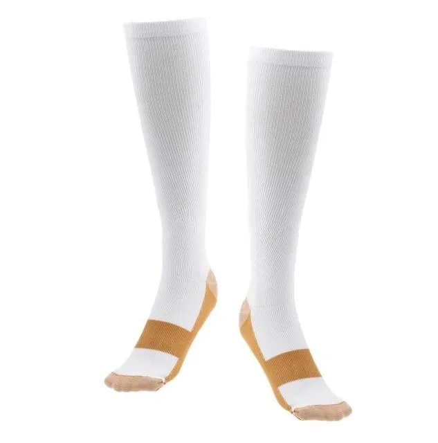3 Paires De Chaussettes De Compression Au Cuivre - 20-30 MmHg, Homme/femme, Taille L/XL