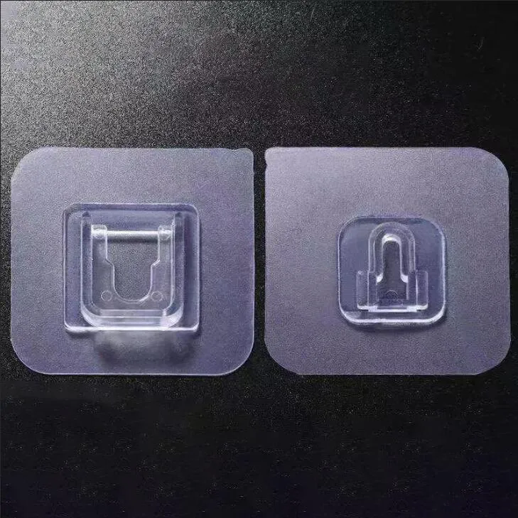Ganchos Adhesivos De Doble Cara - Pack De 10 Pares, Transparentes Y Extra Fuertes, Para Colgar Cosas Sin Taladrar En Baño, Cocina U Oficina