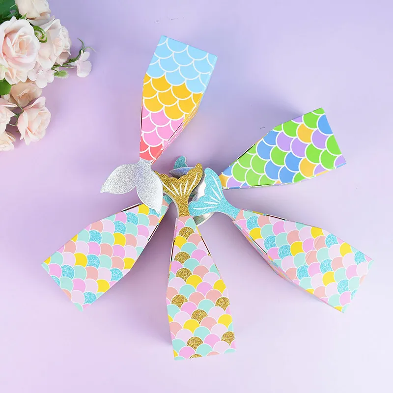 Mermaid Tail Paper Candy Boxes Popcorn Gift Bags... From Cat11cat, $17. ...