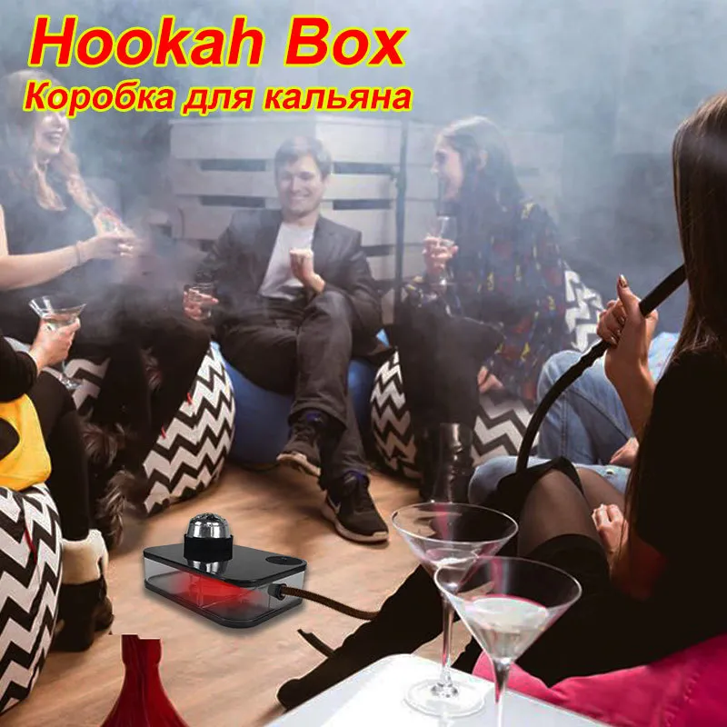 Hookah Box Modern Acrylic Portable Cachimbas Water Pipe Smoking Hookah  Large With LED Light Narguile Shisha Accessories C0312 From Make04, $82.43