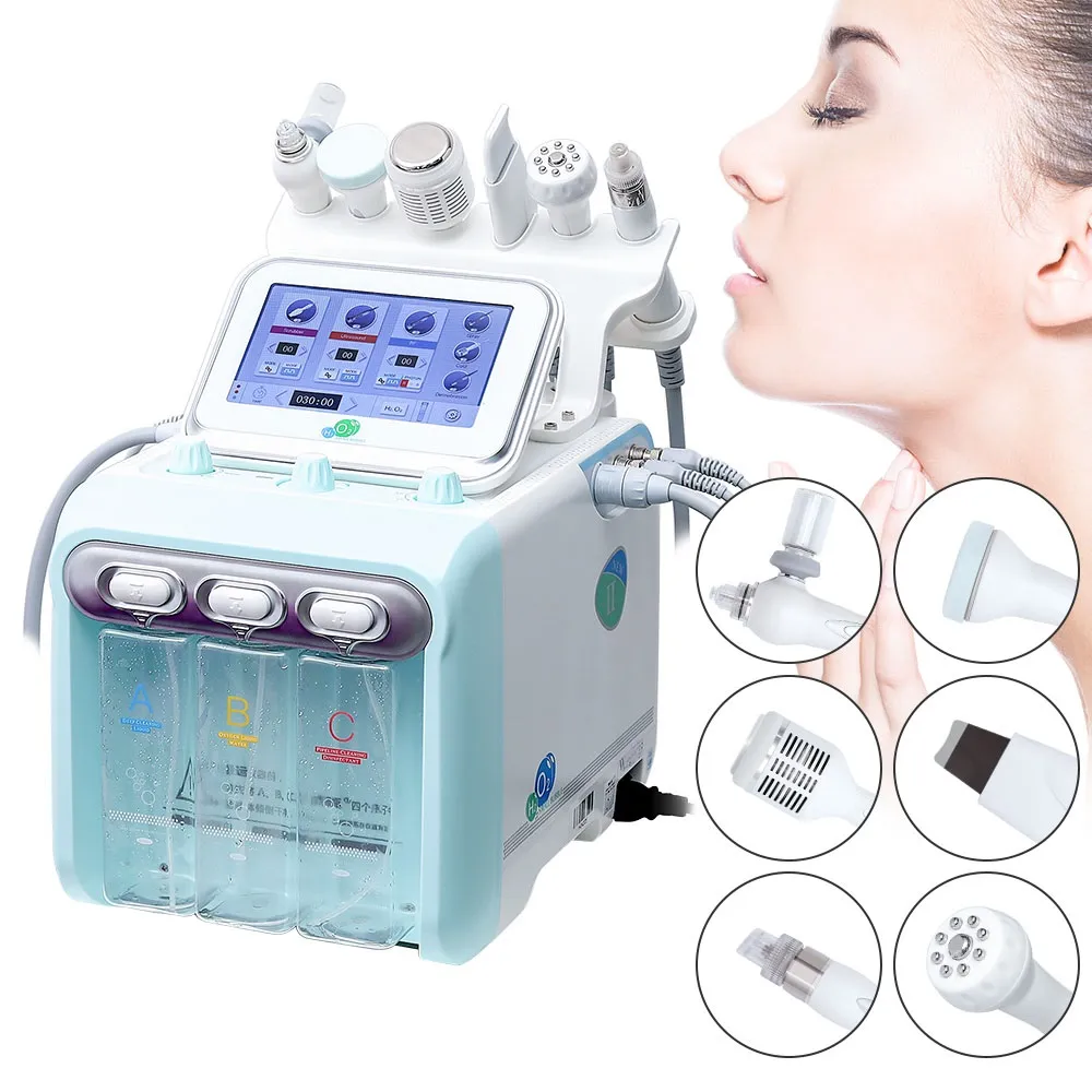 syre jet 6in1 Hydra Facial Machine RF Skin Rejuvenaiton Microdermabrasion Hydro DermaBrasion Biolifting Wrinkle Avlägsnande Hydrafacial Spa Machines