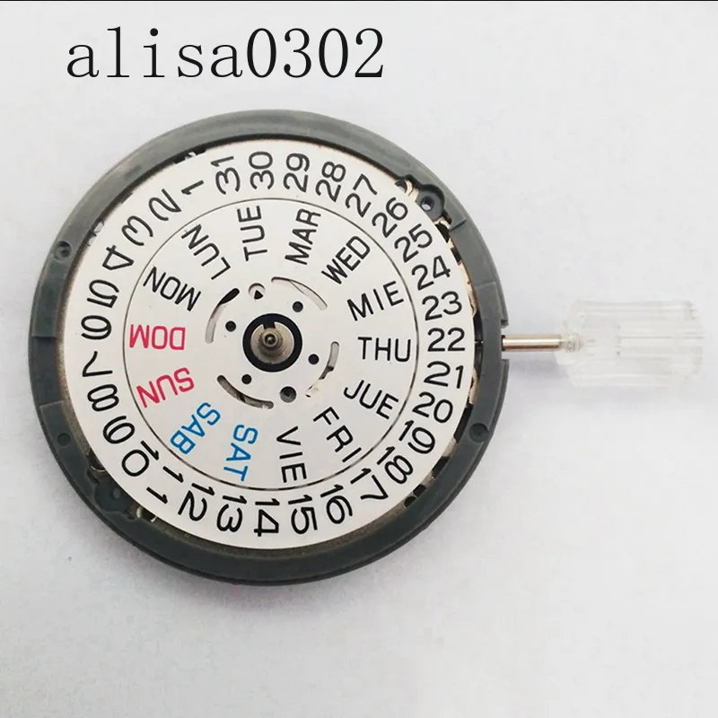 SKX007 SKX009 Äkta högprecision Original Automatisk 3 8 OClock Watch -rörelse Mekanisk ersättning Fit NH36 NH36A240K