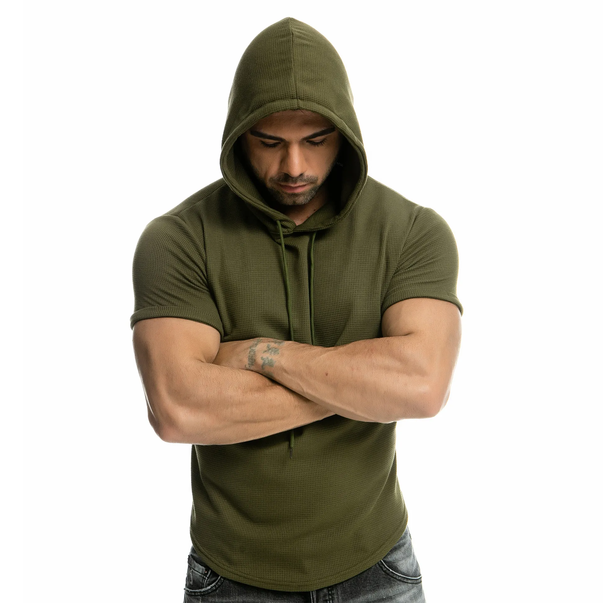 T-shirt Mannen Zomer Kleding Casual Hooded Homme Tops Tee Femme Hipster T-shirts Kleding