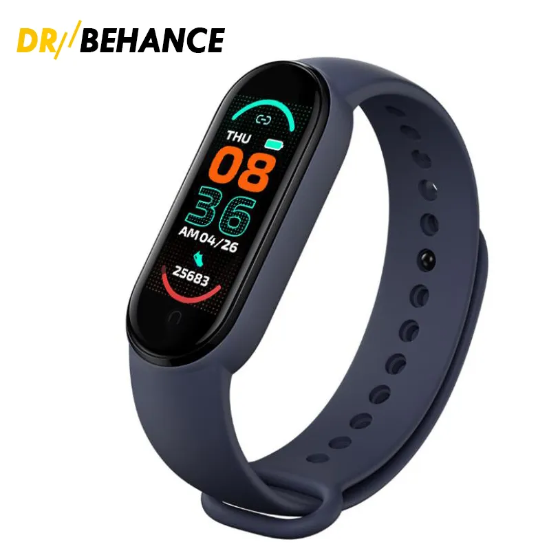 M6 Smart Bracelet Smarts Bracelets Montre Fitness Tracker Fréquence Cardiaque Réelle Moniteur de Pression Artérielle Écran Couleur IP67 Étanche Pour Le Sport