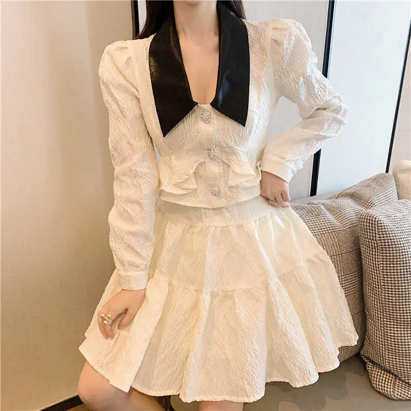 open lace back dress Dolly High End White Silver Glitter Deep V-Neck High Waist Long Party Dress-Xen L / White