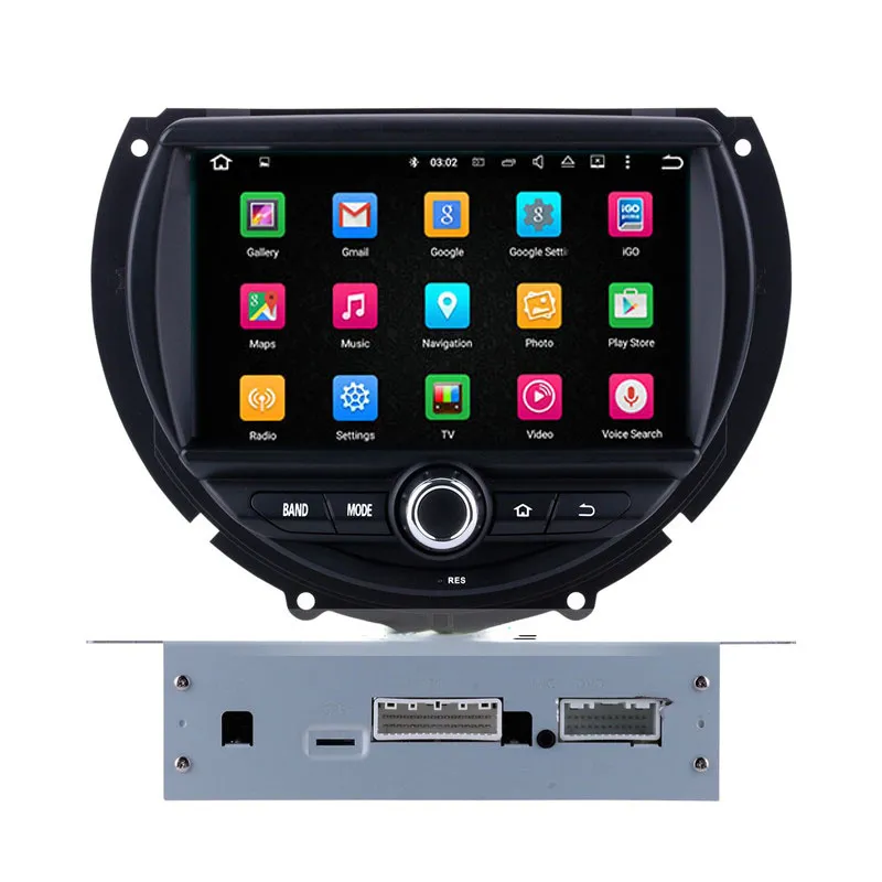 Sistema di navigazione per lettore multimediale dvd per auto da 6,95 pollici per BMW MINI COOPER 2015-2016 Touch Screen Audio Android