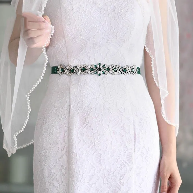 Wedding Sashes Luxury Green Rhinestone Bridal Belt Beaded Belt for Formal Evening and Bridal Dresses from Dhgate Wedding Sashes - price 42.99 Wedding Sashes Luxury Green Rhinestone Bridal Belt Beaded Belt for Formal Evening and Bridal Dresses from Dhgate Wedding Sashes - price 42.99
