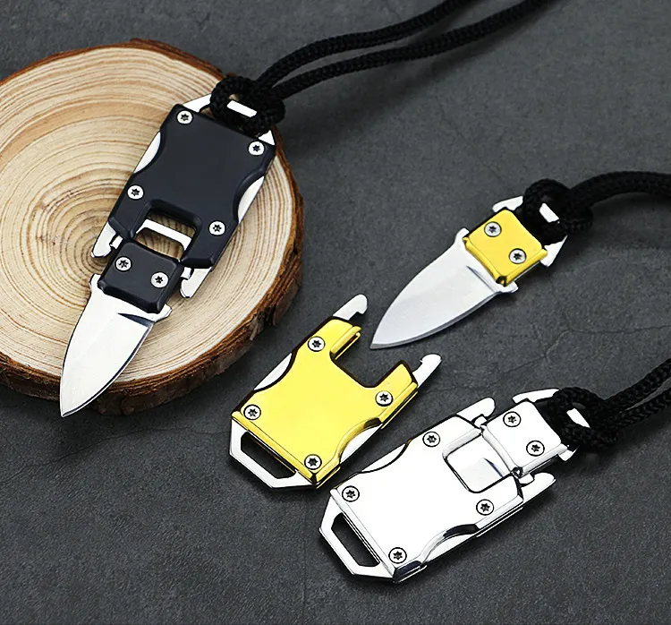 Stainless steel mini folding knife outdoor survival tool portable tactical multi-purpose GF569