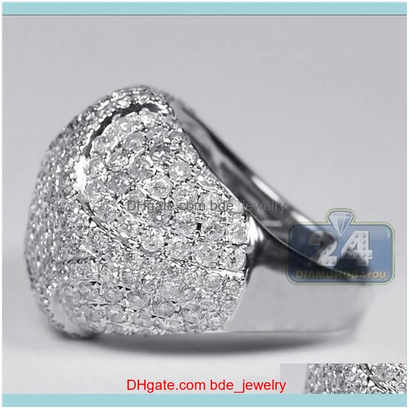 Wedding Rings Fashion Trend Exquisite Round White Handmade Cocktail Ladies Ring Anniversary Party Jewelry Wholesale