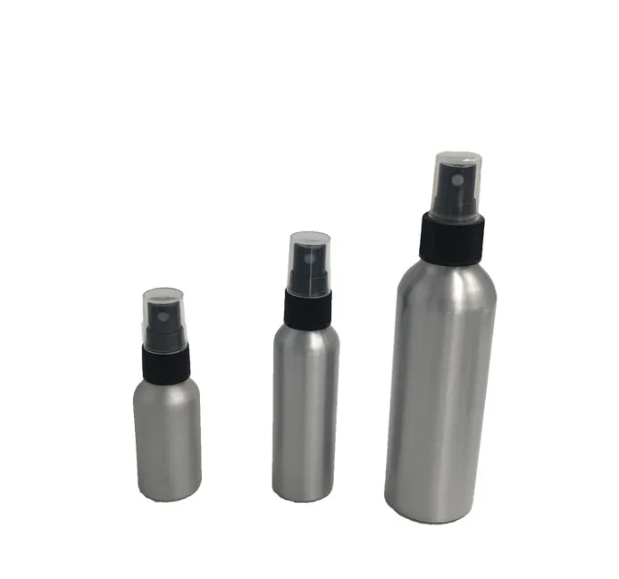 2021 Aluminium Bottle Spray Bottles for Perfume Refillable Cosmetic Packing Make-up Containers 30ml/50ml/100ml/120ml/150ml/250ml