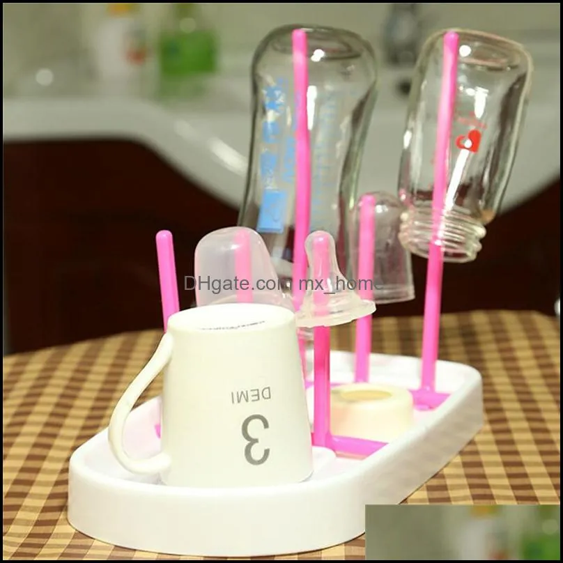 Baby Bottle Dryer Rack Useful Creative Multifunction Antibacterial Hanging Cleaning Drying Rack Shelf Kitchen Feeding Holder