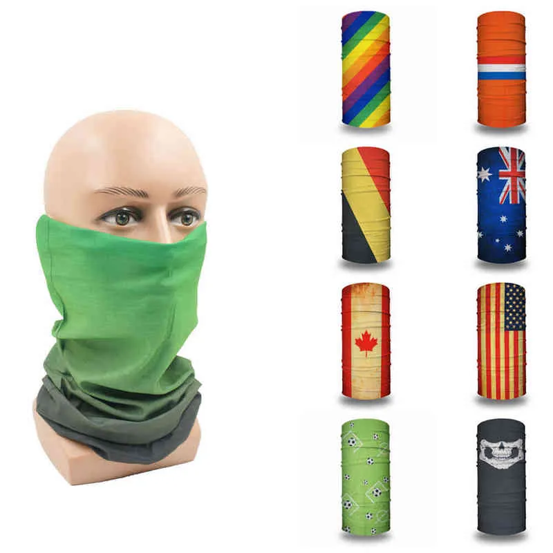 Magic Scarf Homens Mulheres Ciclismo Ao Ar Livre Esportes Headband Neck Warmer Bandanas Cara Malha Running Pesca Bandana Atacado Y1229