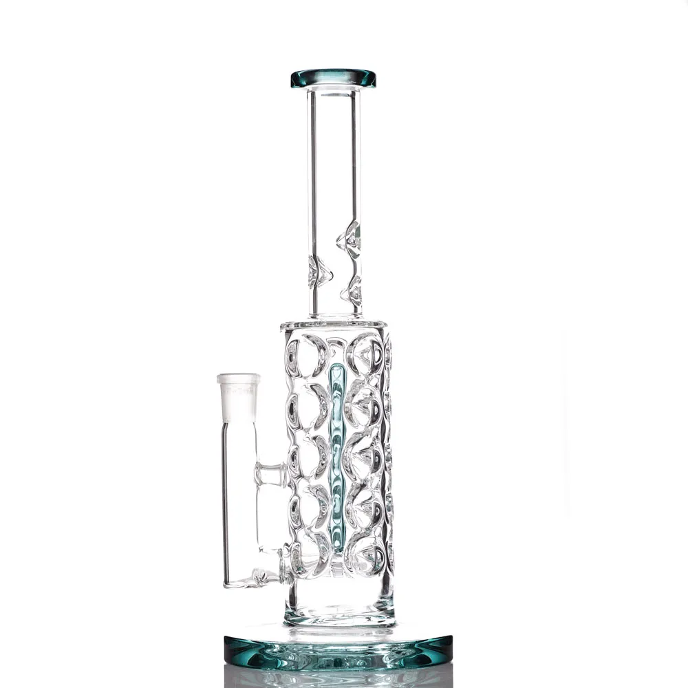 2021 Nuovo arrivo Bong in vetro da 9 pollici con pipa ad acqua Dab Rig con percolatore per fumo con Banger al quarzo da 14 mm