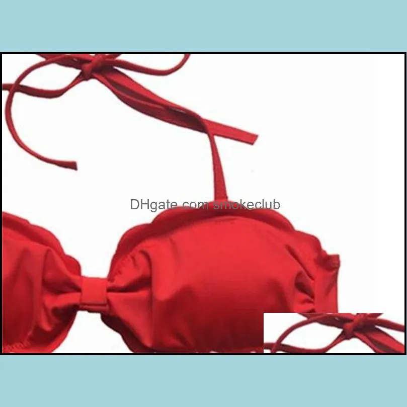New Pattern Fashion Two Piece Suits Swimwear For Women Bathing Suit Sexy Lady Swimsuit Padded Bra Bikini 16xt W