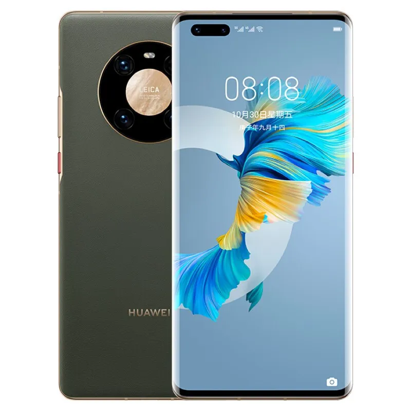 Original Huawei Mate 40 Pro 5G Telefone Celular 8GB Ram 128GB 256GB Rom Kirin 9000 50MP AR NFC OTG IP68 4400Mah Android 6.76 "Tela Full Screen Fingerprint Id Face Smart Cell Phone