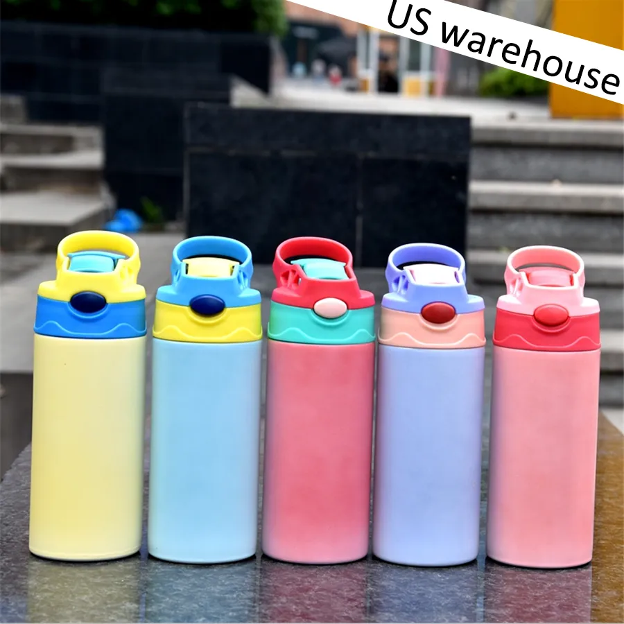 US WALEHEST SUBLIMATION CLEAPY SIPPY CUP 12OZ UV COLOR MESSE TUMBLER Glow в темных детских бутылках пустой милая двойная стенка из нержавеющей стали воды кружки