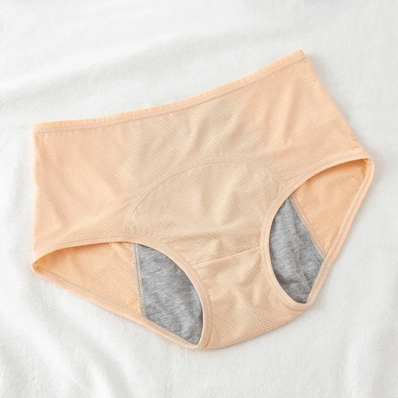 3pcs/set Plus Size Physiological Pants Leak Proof Menstrual Women Underwear  Period Panties Cotton Health Seamless Briefs High Waist Warm Female