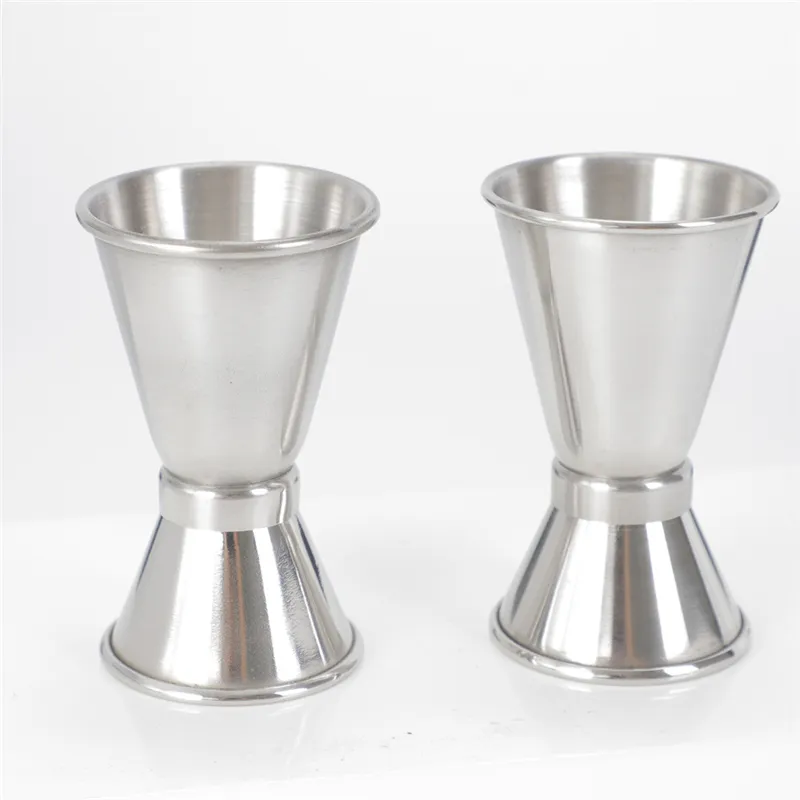 Barware Rvs Jigger Barmender Drink Mixer Liquor meten Dubbelzijdige meetbeker Cocktail Liquor Bar Metende Cups T3i51598