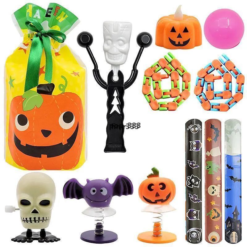 Weihnachten Kalender Blind Box Fidget Popper Dekompression Spielzeug Set Halloween Stress Relief Figet Hand Spielzeug für Erwachsene und Kinder