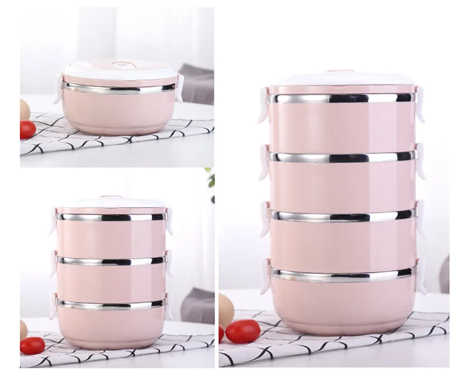 LIYIMENG 304 Stainless Steel Japanese Lunch Box Thermal For Food Portable LunchBox For Kids Picnic Office Workers School111