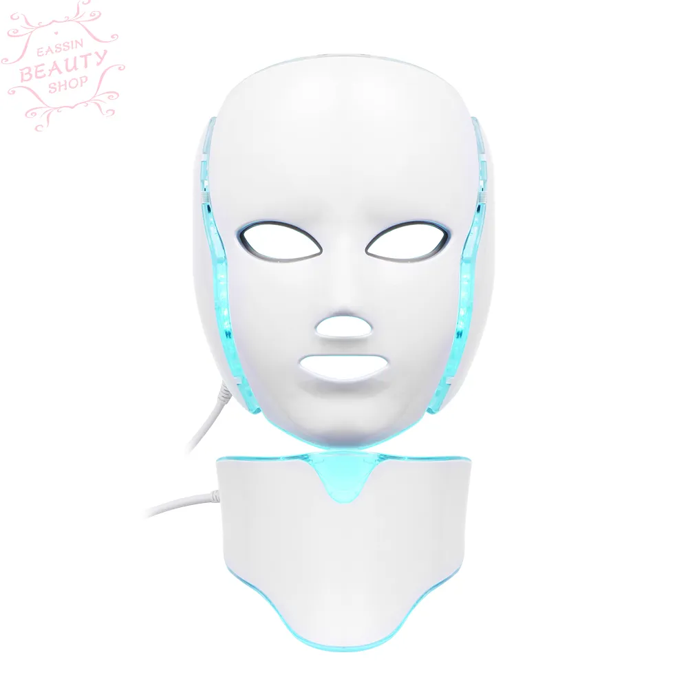 7 kleuren licht foton elektrische led gezichtsmasker huid PDT huid verjonging anti acne rimpel verwijder therapie schoonheidssalon