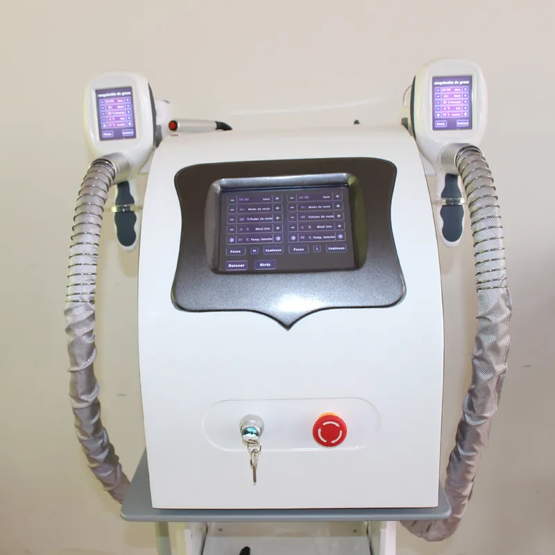 Cryo Slimming Fat Freeze Machine Cryotherapie 3 Handgrepen Body Sculpting Taille Cellulite Verminderen Dubbele Chin Removal Liposuction Beauty Apparatuur