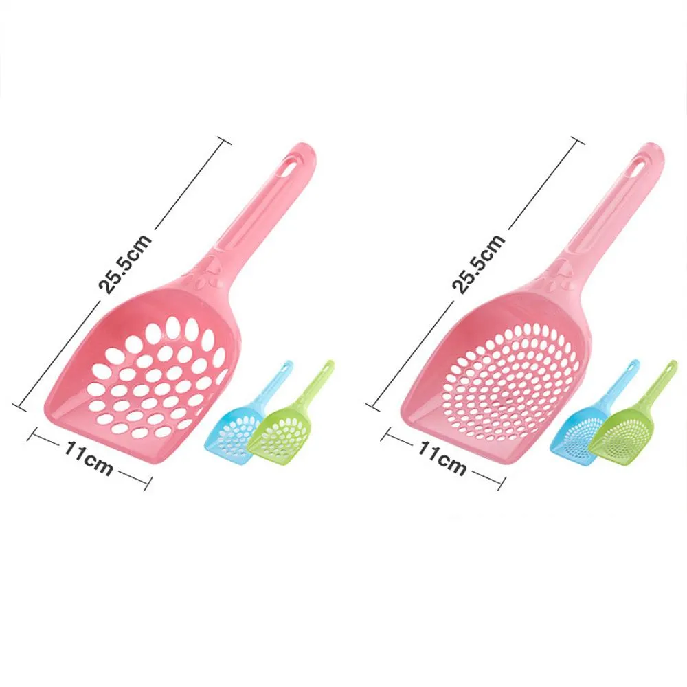 Plastic Cat Litter Scoop Pet Care Sand Waste Scooper Shovel Hollow Cleaning Tool Hollow Style Lightweight Durable Easy to Clean w-01333