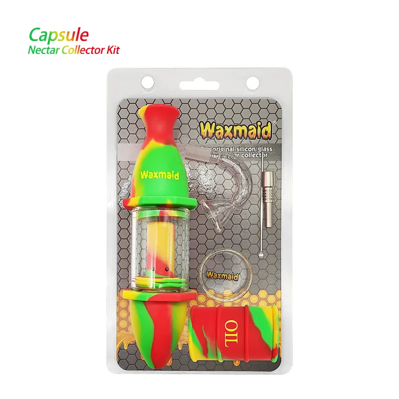 Waxmaid 9 -calowy zestaw kolekcjonerski nektar Akcesoria palenia mini szklane platformy dab