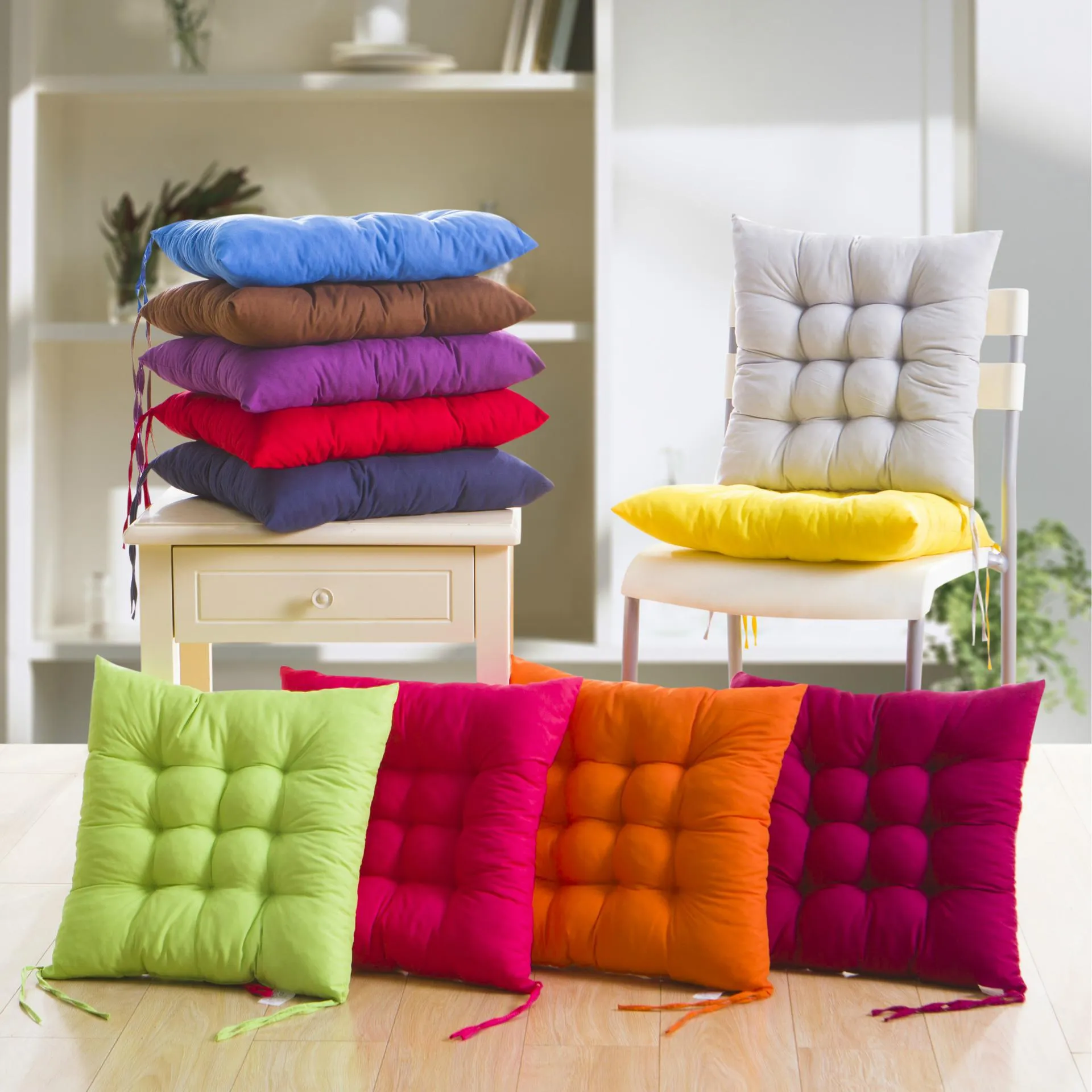 40*40cm Indoor Outdoor Garden Cushion Pillow Patio Home Kitchen Office Car Sofa Chair Seat Soft Cushion Pad WLL144