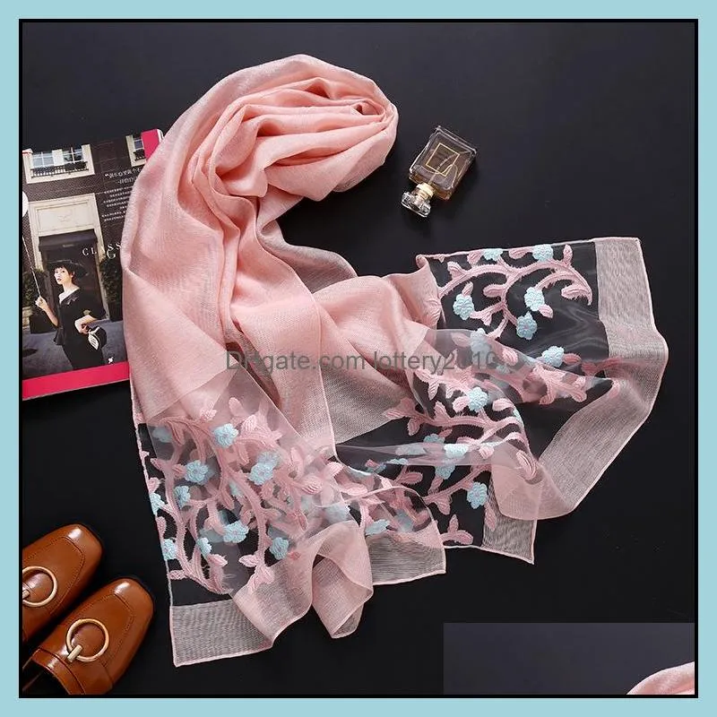 Autumn and winter scarf female cutout cut flower scarf spring summer travel sunscreen shawl imitation silk and wool beach towel1