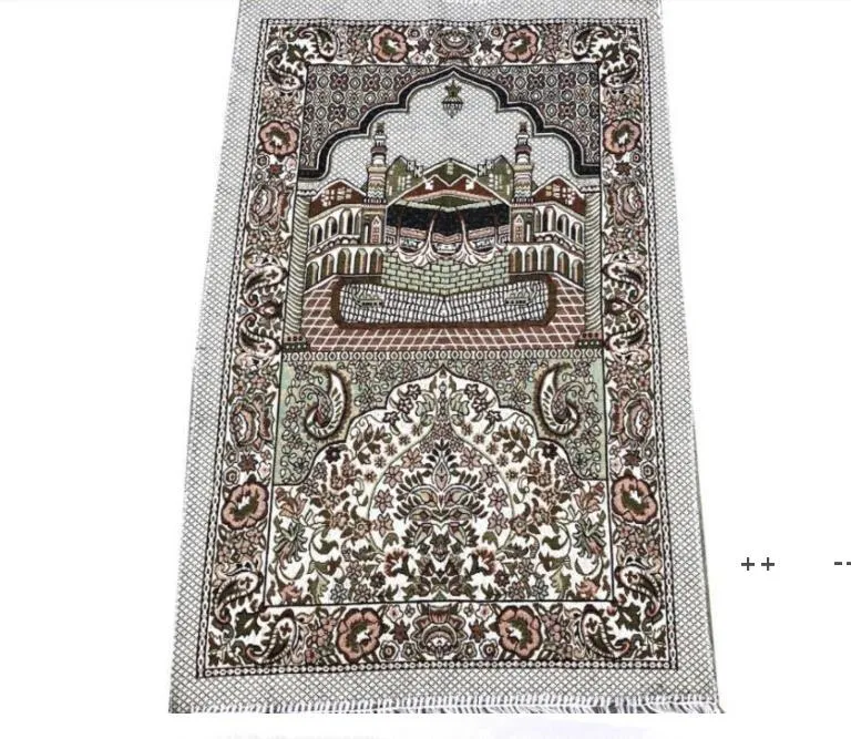 Новые 70 * 110 см тонкие исламские мусульманские молитвенные коврики ковры Салат Мусуллух молитвенный ковер Tapis ковер женские бандиро исламский молящийся коврик Rra9792