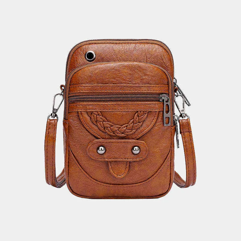 NXY Çanta Kadın Moda Omuz Çantası Cep Telefonu Çanta Küçük Crossbody Vintage Bayanlar Flap Kadın Bolso 0213