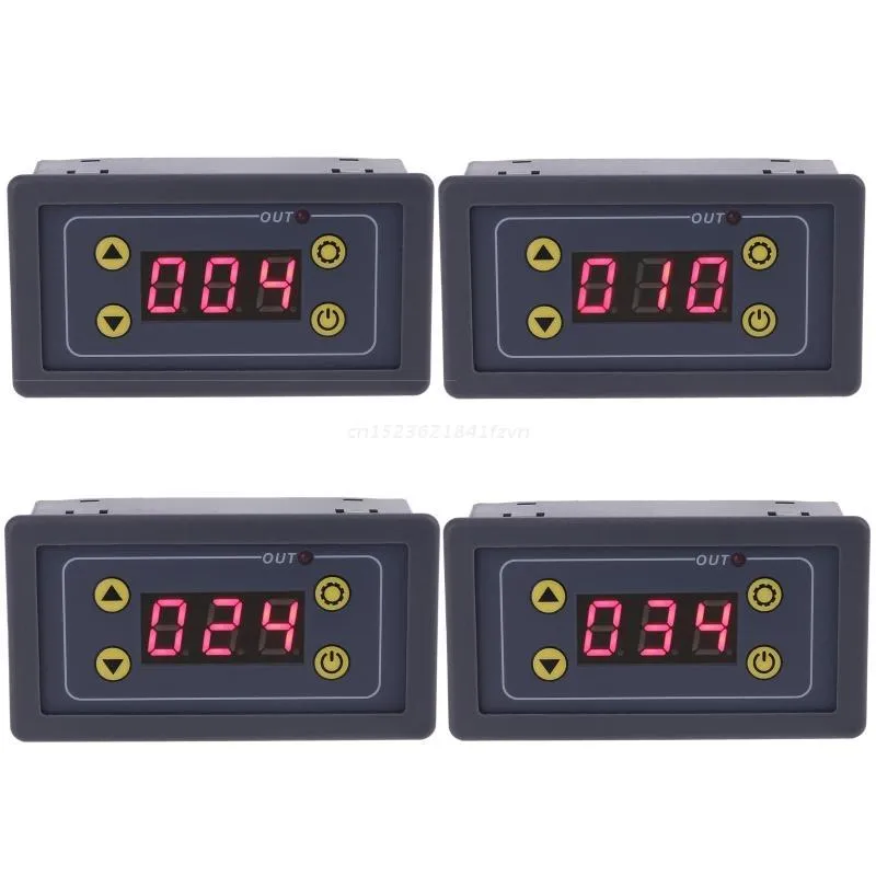 Timers 5-24VDC 110V-220VAC LED Display Digital Time Delay Relay Module Timing Cycle Timer Control Switch Dropship