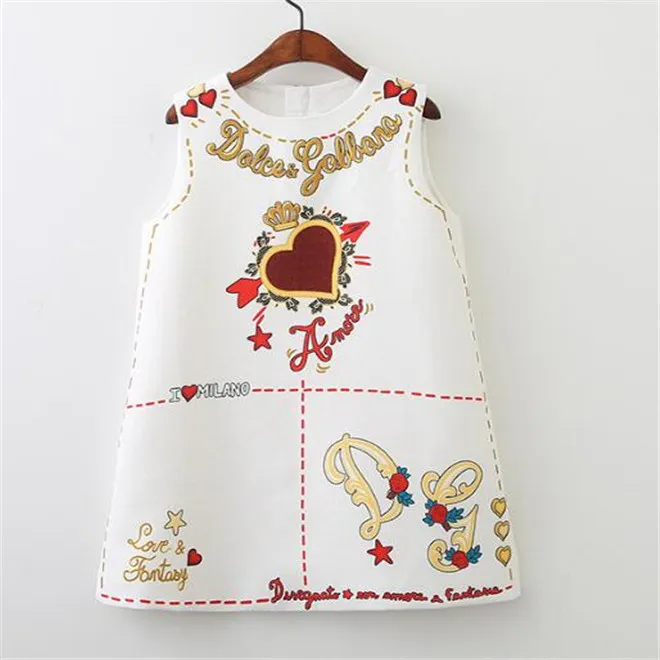 Frühling Herbst Kinder Mädchen Kleid Europäischen Und Amerikanischen Stil Stickerei Blume Weste Kleider Kleinkind Baby Mädchen Kleidung 2-8 jahre